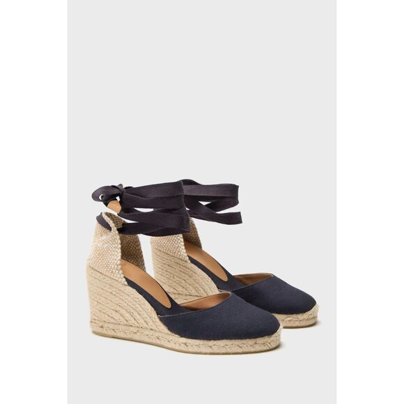 Castaner Carina Wedge Espadrille - Navy 38/7 - Picture 11 of 13